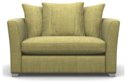 Heart of House Libby Fabric Cuddle Chair - Olive